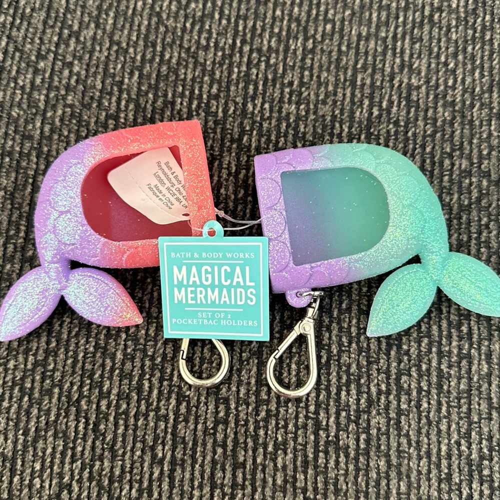 Bath and body works magical Mermaid Tails best friend pocketbac holders